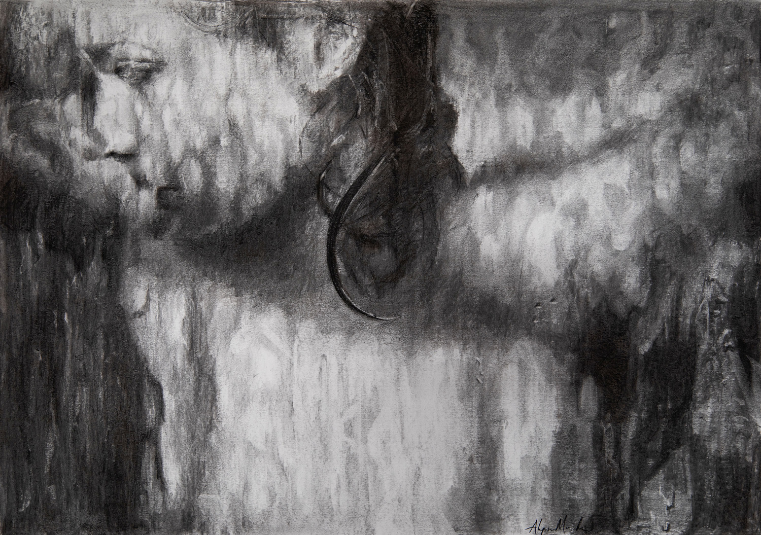 alyssa monks painting drawing hung
