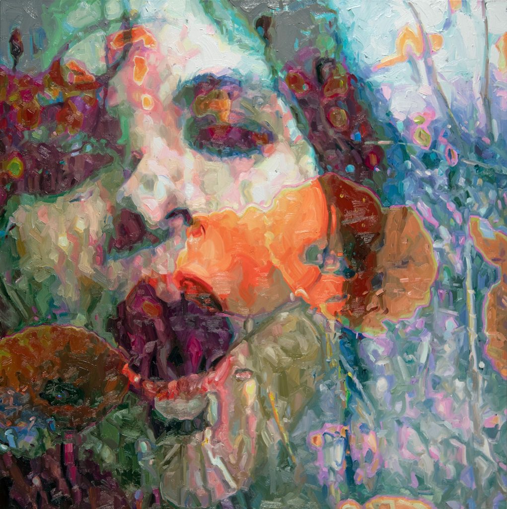 alyssa monks painting roar poppy fields face