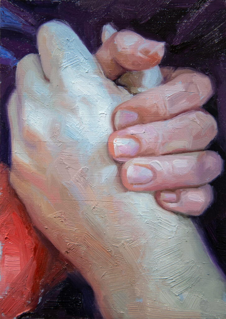 Till The End | 7 x 5 Inches. Oil on Panel. 2026